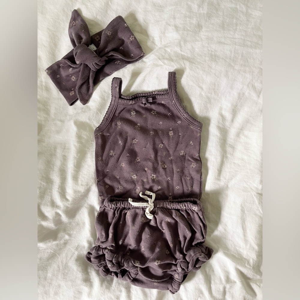 Jamie Kay Floral Baby Outfit with Headband